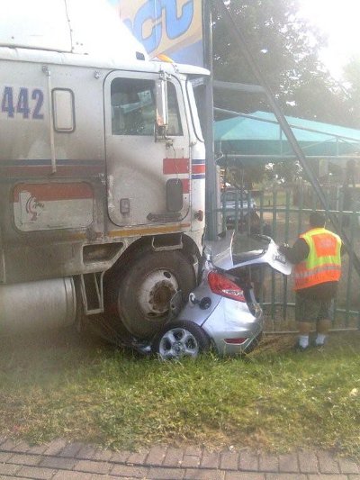 God saves in car crash